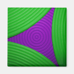 02 Groene en Paarse driehoek magneet