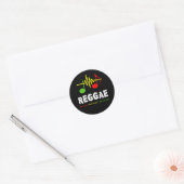 02 Reggae Soundwave Ronde Sticker (Envelop)