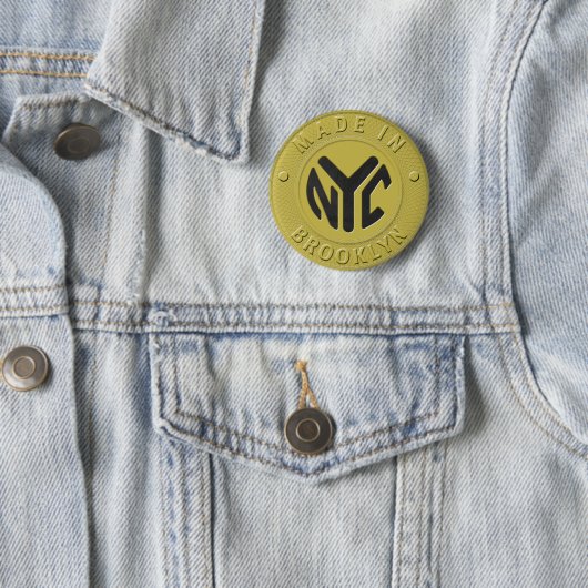 02of12 Brooklyn Token Feest Knop Ronde Button 5,7 Cm (In situ)