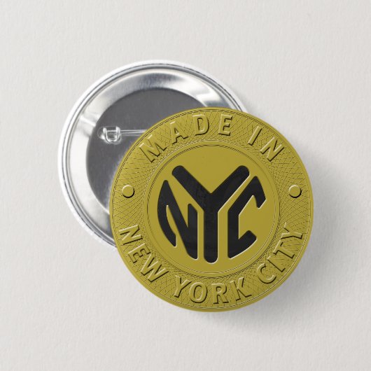 02of12 New York Token Party Button (Voorkant /achterkant)