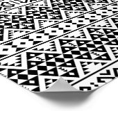 03012020 Tribal etnische Patroon-02 Poster (Hoek)