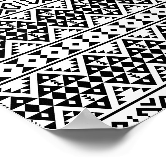 03012020 Tribal etnische Patroon-02 Poster (Hoek)