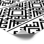 03012020 Tribal etnische Patroon-03 Poster (Hoek)