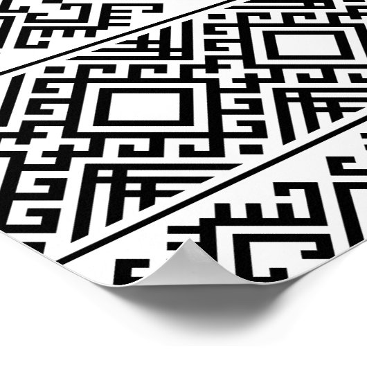 03012020 Tribal etnische Patroon-03 Poster (Hoek)