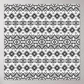 03012020 Tribal etnische Patroon-04 Poster (Voorkant)