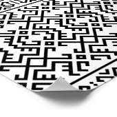 03012020 Tribal etnische Patroon-06 Poster (Hoek)