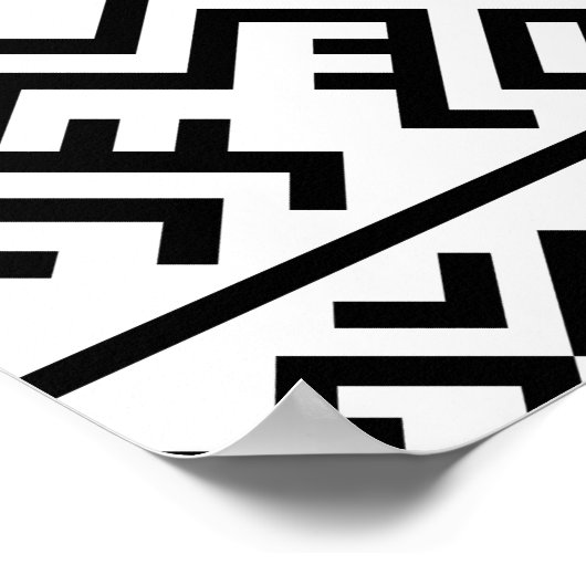 03012020 Tribal etnische Patroon-06 Poster (Hoek)