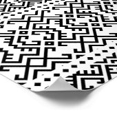 03012020 Tribal etnische Patroon-07 Poster (Hoek)