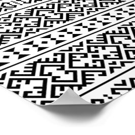 03012020 Tribal etnische Patroon-08 Poster