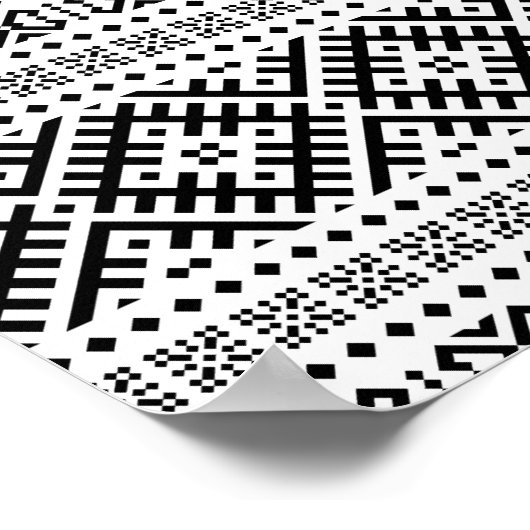 03012020 Tribal etnische Patroon-09 Poster (Hoek)