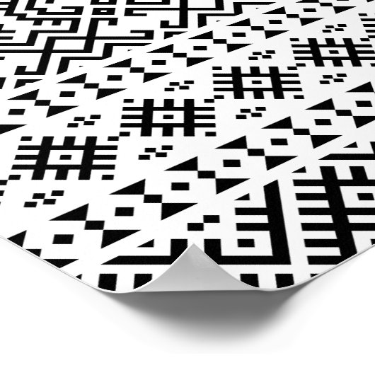 03012020 Tribal etnische Patroon-10 Poster (Hoek)