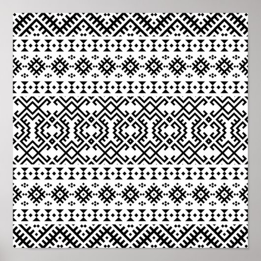 03012020 Tribal etnische Patroon-10 Poster (Voorkant)