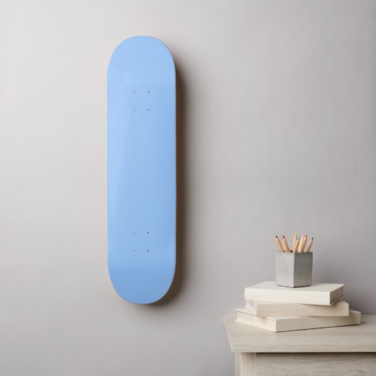 #030 Pastel blauw kleur Collectie Persoonlijk Skateboard (Muurkunst)