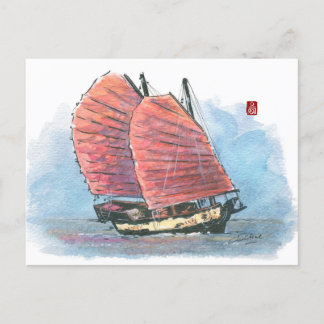 (034) Traditionele zeepboten Briefkaart