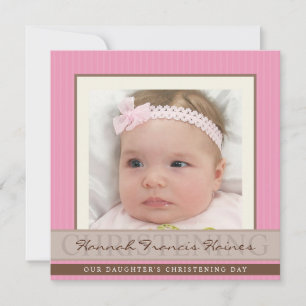 035 Christine : FOTO CHRISTENING INVITES Kaart