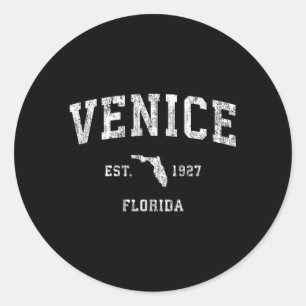 038167 Venetië Florida FL Atletische Sport Ronde Sticker