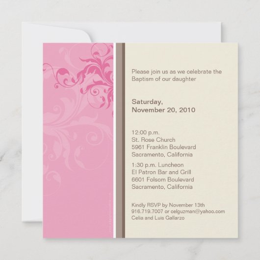 039 Celia: Baptism Invive - posh 2SQ V3 Kaart (Achterkant)