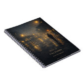 03:12 AM City Streets Moody Aesthetic Poster Notitieboek (Rechterzijde)