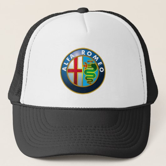 03 Alfa Romeo Accessoires Haar Caps Hoeden Trucker Pet (Voorkant)