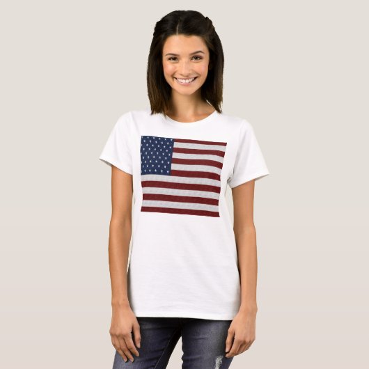 03 - Amerikaanse vlag T-Shirt (Voorkant volledig)