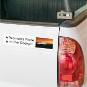 03_CitationJetCJ2_sn525A-0140_e, A Woman's Plac... Bumpersticker (Op Truck)