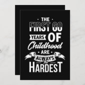 03.De eerste 60 jaar kindertijd is altijd de Save The Date (Voorkant / Achterkant)