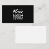 03.Im een fervent mens. Mijn Sarcasmniveau is van Visitekaartje (Voorkant / Achterkant)