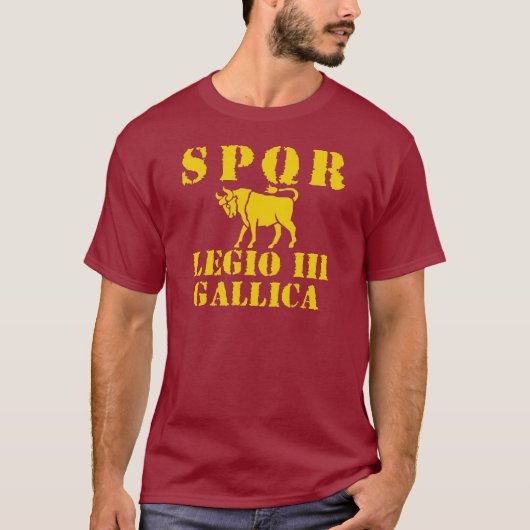 03 Julius Caesar 3rd Gallica Roman Legion T-shirt (Voorkant)
