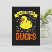 03.Rubber duck for a Duck Lovers Save The Date (Staand voorkant)