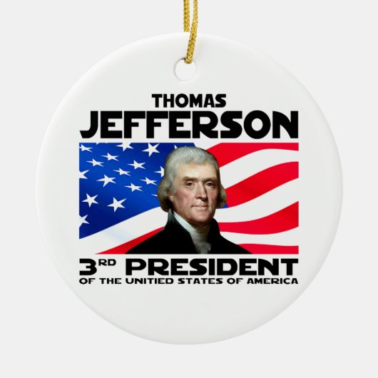 03 Thomas Jefferson Keramisch Ornament (Voorkant)