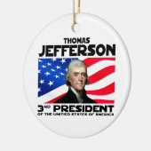 03 Thomas Jefferson Keramisch Ornament (Links)