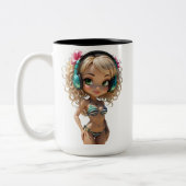 03A Dollz by: Svace - Series 01 Tweekleurige Koffiemok (Links)