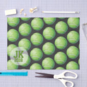 03of12 Tennisbal Patroon Weefselpapier Tissuepapier (Craft)