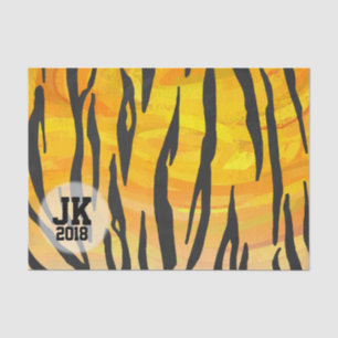 03of12 Tiger Patroonpapier Tissuepapier