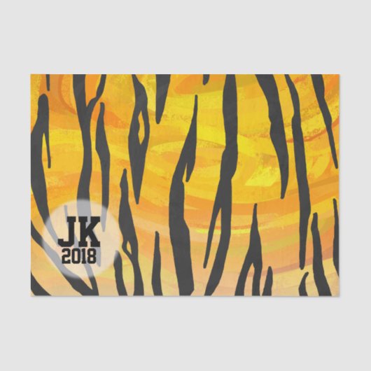 03of12 Tiger Patroonpapier Tissuepapier (Voorkant)