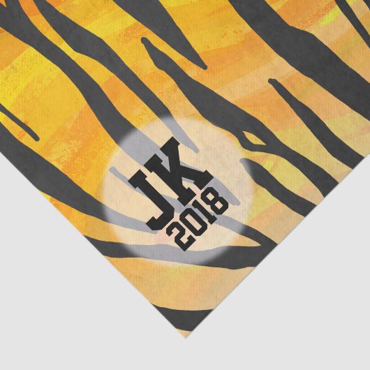 03of12 Tiger Patroonpapier Tissuepapier (Detail)