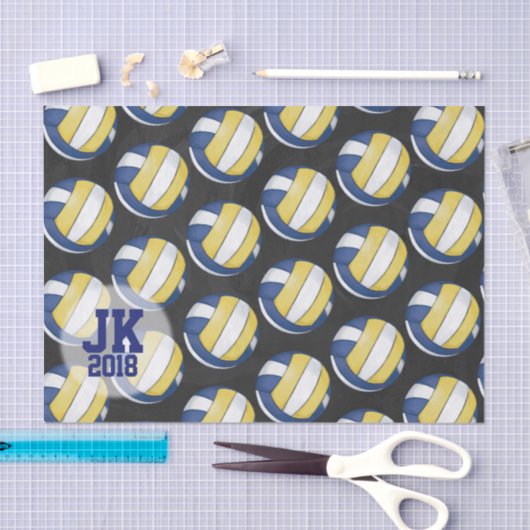 03of12 Volleybal Patroon Weefsel Papier (Craft)