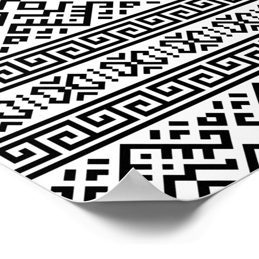 04012020-Tribal-Ethical-Pattern-04 Poster (Hoek)