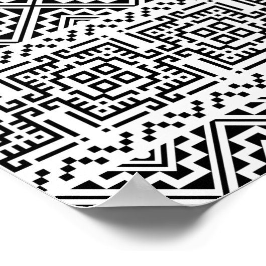 04012020-Tribal-Ethical-Pattern-05 Poster (Hoek)