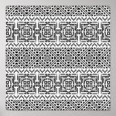 04012020-Tribal-Ethical-Pattern-05 Poster (Voorkant)