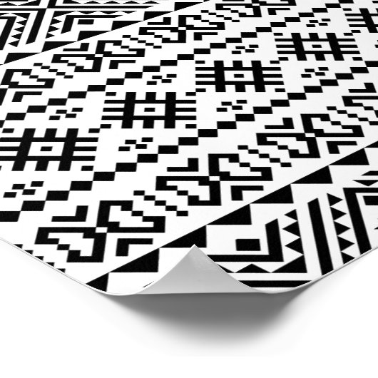 04012020-Tribal-Ethical-Pattern-09 Poster (Hoek)