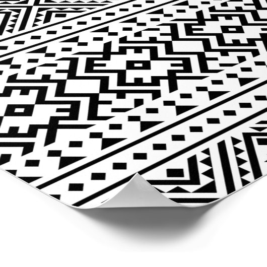 04012020-Tribal-Ethical-Pattern-10 Poster (Hoek)