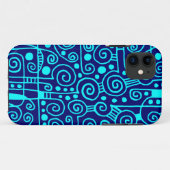 040512 - Cyan on Deep Navy.pdf Case-Mate iPhone Case (Achterkant (horizontaal))