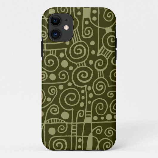 040512 - Khaki en Donkere olijfolie Case-Mate iPhone Case (Achterkant)