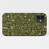 040512 - Khaki en Donkere olijfolie Case-Mate iPhone Case (Achterkant (horizontaal))
