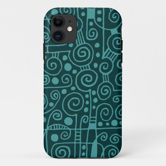 040512 - Ocean Green over Dark Green Case-Mate iPhone Case (Achterkant)
