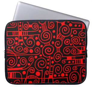 040512 - Rood op zwart.pdf Laptop Sleeve