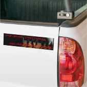 040606-F-9072P-100, STOP RIJDEN. BEGIN LOPEN... BUMPERSTICKER (Op Truck)