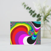 040 Obama - Fractal Art Briefkaart (Staand voorkant)