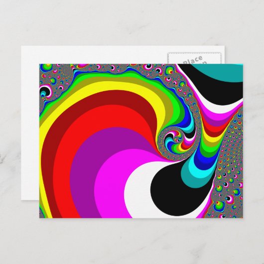 040 Obama - Fractal Art Briefkaart (Voorkant / Achterkant)